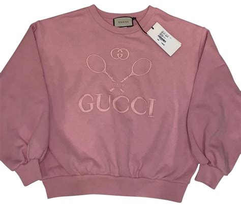 gucci fake sweatshirts simsion pink youth large|pink gucci sweatshirt tennis.